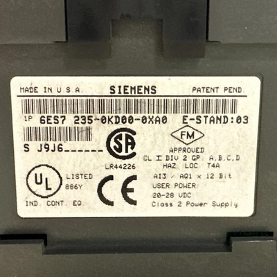 USED Siemens 6ES7235-0KD00-0XA0
