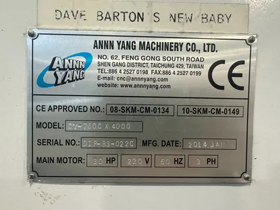 2014 ANNN YANG DY-760C CNC Lathes, Flat Bed | Brampton (11)