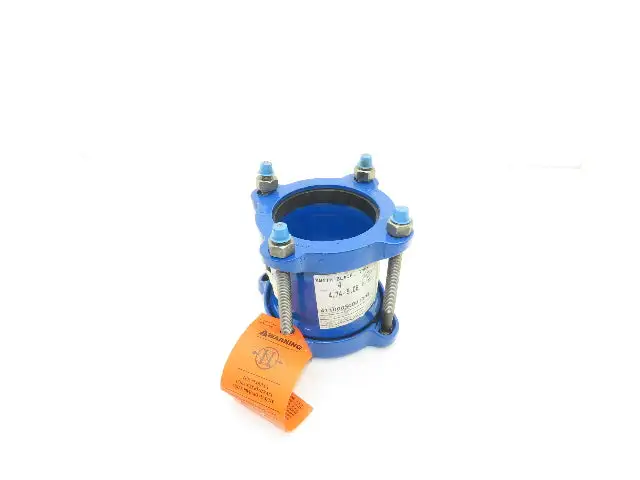Smith Blair 411 Ductile Iron Pipe Coupler 4" Nominal 4.75-5.06" 4 Bolt