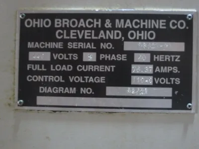 OHIO BROACH VTUP-1066X Vertical Table-Up Broaches | Machinery Intl. Corp. (8)