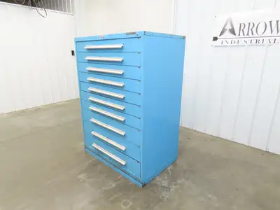Nu-Era Modular Tool Storage Cabinet 10 Drawer 45x28x61" Stanley Vidmar Lista
