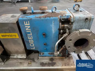 USED Lobeline Lobeline Rotary Lobe Pump, S/S, Model AR60-4