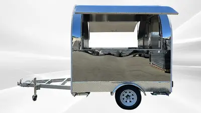 77 in Billy Food Vending Trailer Mobile Concession Both windows FT27