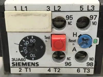 USED SIEMENS 3UA60 00-2X 80-110A
