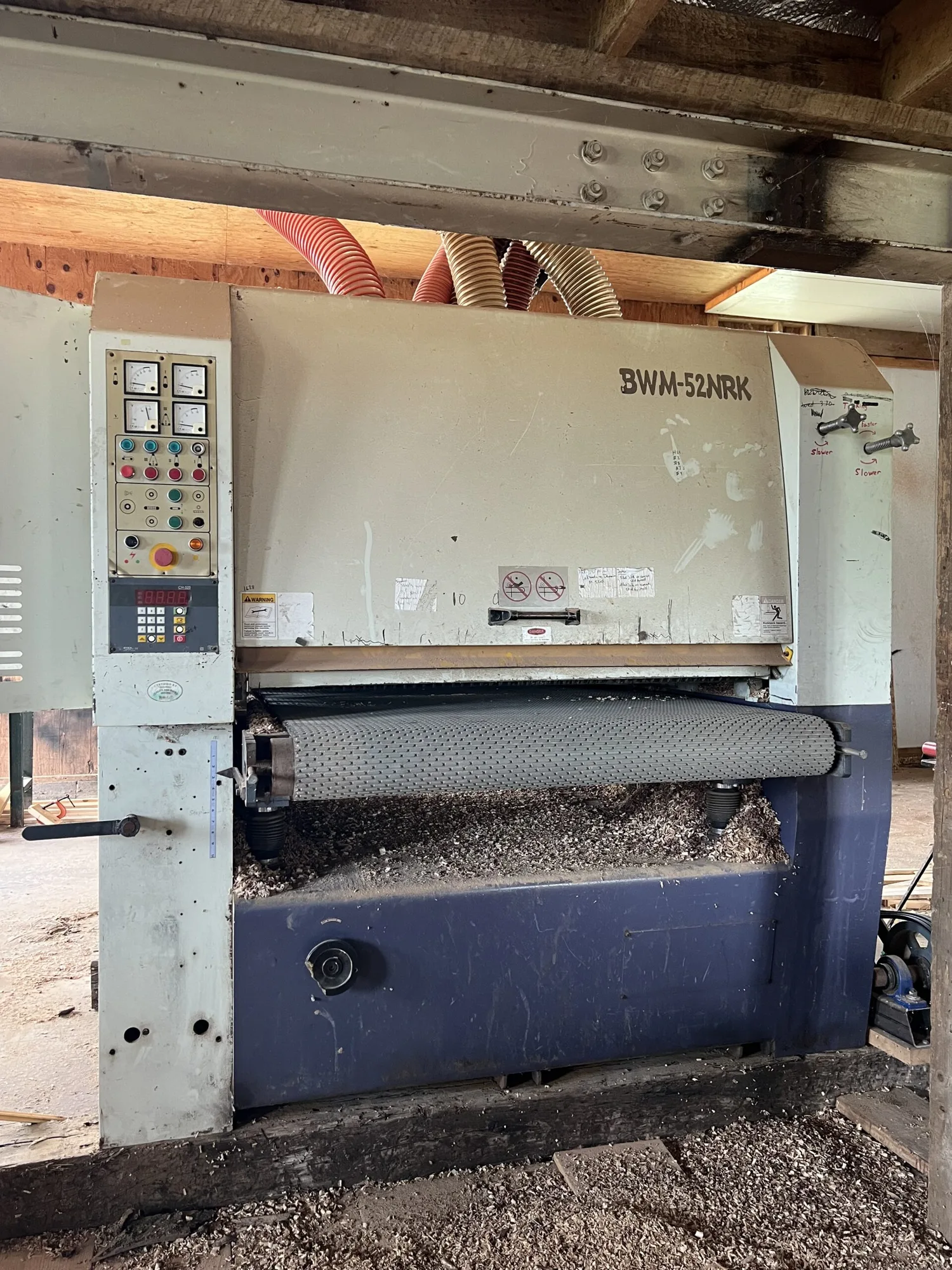 Used _UNKNOWN_ BWM 52 NRK Calibrating Sanding Machines Michigan US | AW Machinery, LLC. #1308484