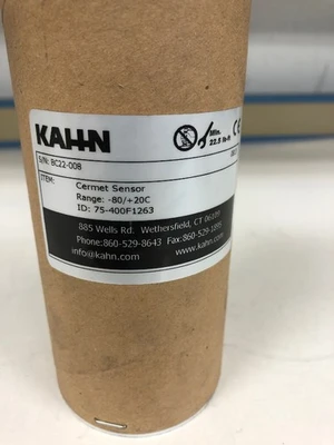 New KAHN Cemet Sensor ID: 75-400F1263 100/+20C, Iso. Analog Imput Warranty🇺🇸