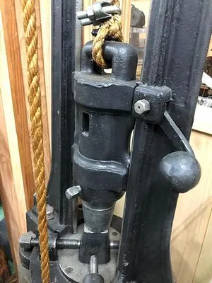 5350-385 Antique Rare Foot Drop Hammer Press Circa 1890 MFG. by Blundell & Co.