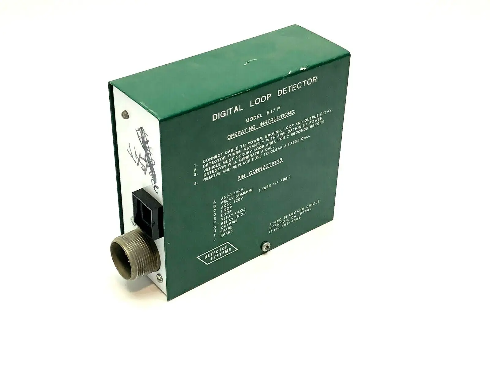 817 P | Detector Systems  Digital Loop Detector - For parts or not working