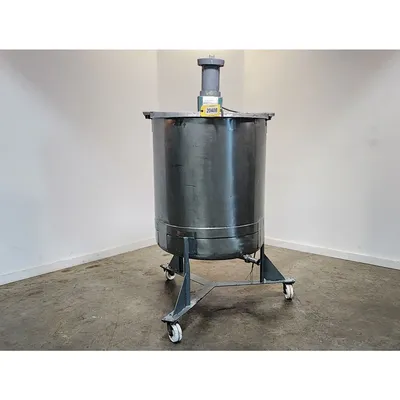 Used 568 Liter (150 gallon) Stainless Steel Portable Mix Tank