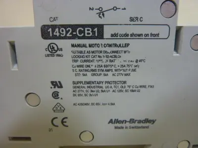 USED ALLEN BRADLEY 1492-CB1/H060 SER C