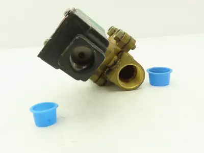Asco JKF8210G3 Brass Solenoid Valve  3/4" N/C 5-250 AIR 5-150 w Jun Box