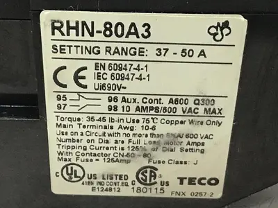 NEW TECO RHN-80A3