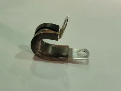 1/2" Rubber Insulated Steel Clamp