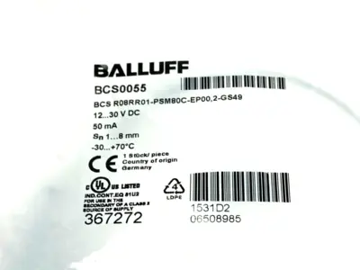 New | in-Stock Balluff Flush Capacitive Proximity Sensor Proximity Sensors Michigan US | Maverick Industrial Sales #1453128