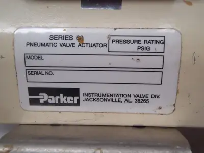 Used Parker PNEUMATIC VALVE ACTUATOR Rotary Actuators Michigan US | Maverick Industrial Sales #1396251