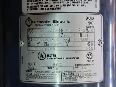 NEW FRANKLIN ELECTRIC 1311007476