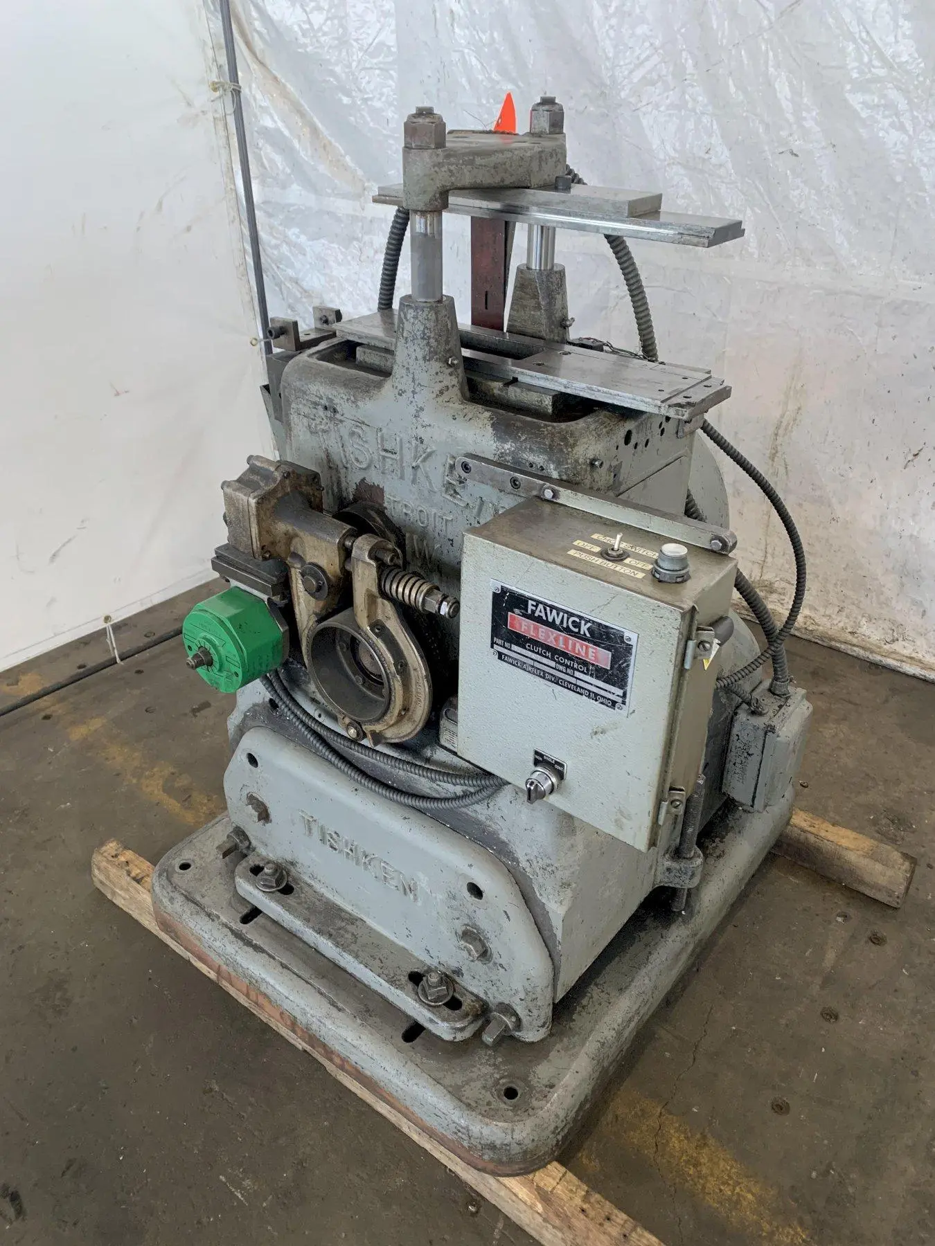 12 TON X 2" TISHKEN CUTOFF PRESS. STOCK #0257724