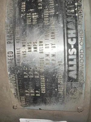 Used ALLIS CHALMERS _UNKNOWN_ D.C. Motors | Surplus Asset Holdings #1203165