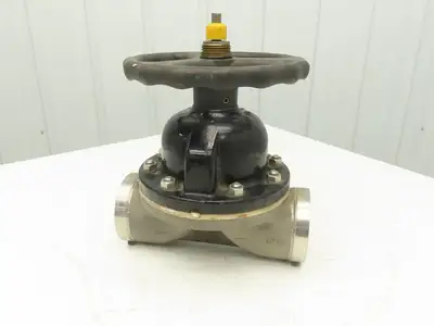 ITT 4-C-425-0-WB-903 Dia-Flo 4" Diaphragm Pinch Valve Stainless Pipe Butt Weld