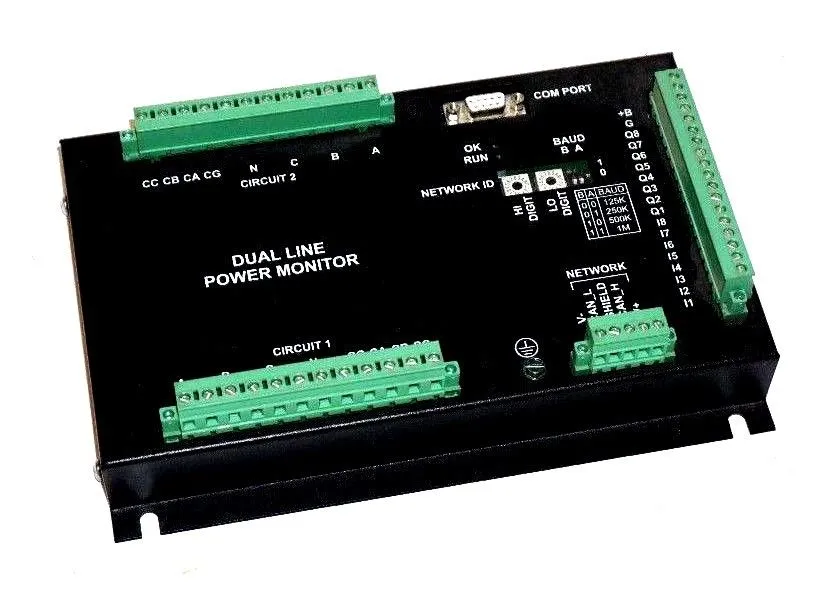 USED HORNER ELECTRIC HE200ACM501A1 DUAL LINE POWER MONITOR REV .A2 UPGRADE