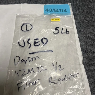 Used Dayton 4ZM22 Air Pressure Regulators California US | Davliegogo LLC #1705669