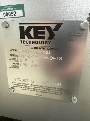 Used 2022 KEY TECHNOLOGY SH01-122080 Belt Conveyors Illinois US | M&M Equipment Corp. #1267195