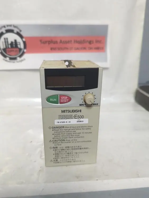 Used MITSUBISHI ELECTRIC FR-E520-0.1K Industrial Controls Ohio US | Surplus Asset Holdings #1234190