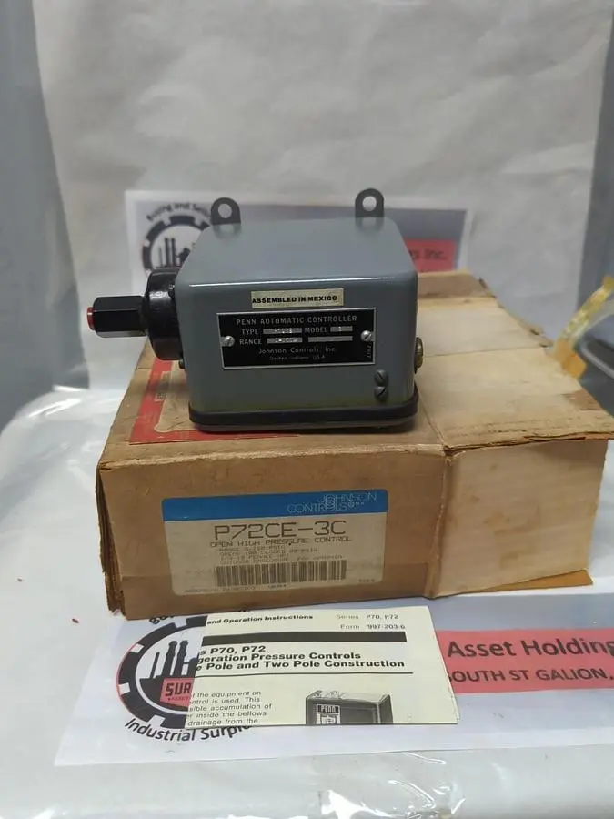 New | in-Stock JOHNSON CONTROLS P72CE HVAC Parts and Equipment | Surplus Asset Holdings #1203519