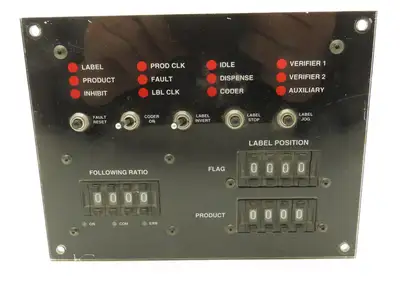 Label Control Panel Metering Circuit Board 2 Toggles 3 Resets 3 Counters