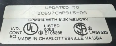 USED GE FANUC IC697CPM915
