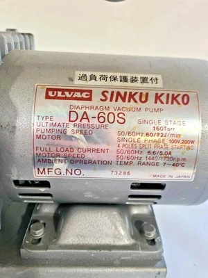 USED ULVAC Does Not Apply