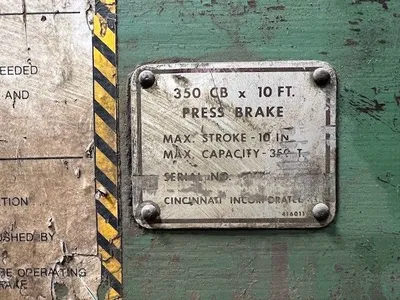 Used CINCINNATI 350FMX10 HYDRAULIC PRESS BRAKE Press Brakes Illinois US | Asset Exchange Corporation #1275062