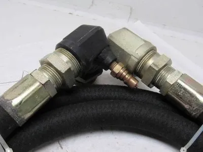 Aeroquip FC321-16 LP .88" ID Gas Hose 10' W/Fisher 2-1/4" M233 Male Fittings