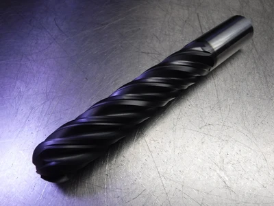 Hanita 1" 5 Flute Carbide Ballnose Endmill 1" Shank ZM5V0T25038 (LOC29)