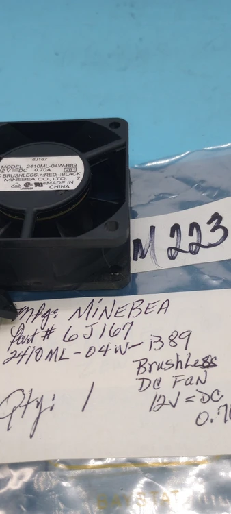 Used MINEBEA 2410ML-04W-B89 Fans Arizona US | ASSET CONVERSION SPECIALISTS, INC. #1293438