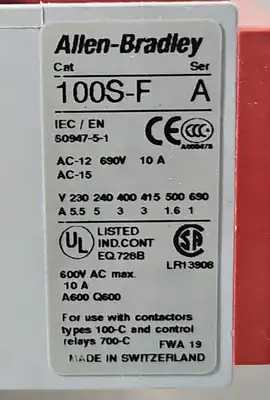 Allen Bradley 100S-C23DJ14C Contactor. 4D-26