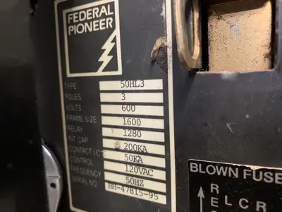 Used FEDERAL PIONEER 02877-A4-88 Circuit Breakers British Columbia CA | Lenmark #248991