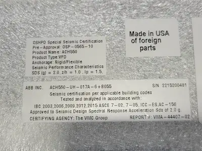 New | in-Stock 2021 ABB ACH550-UH-017A-6+B055 Switchgears British Columbia CA | Lenmark #242200
