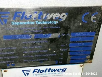 USED FLOTTWEG S3E-3/408 SEDICANTER
