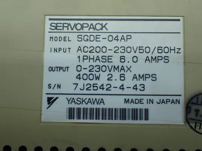 USED YASKAWA SGDA04AP