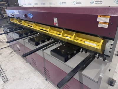 Used 2025 GMC MACHINERY 10X0 GAUGE HEAVY DUTY HYDRAULIC SHEAR (HS-1010E) Power Squaring Shears (Gauge) Illinois US | Revelation Machinery #1413980