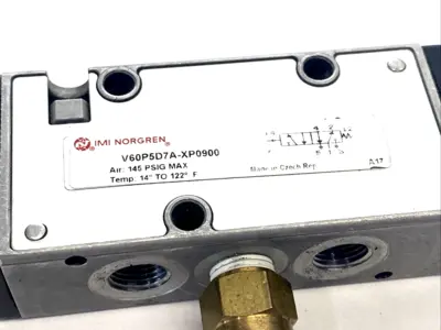 IMI Norgren V60P5D7A-XP0900 5/2 Air Actuated Spring Return Valve, 1/8" NPT