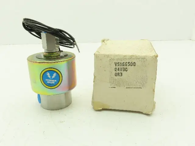 Honeywell Skinner V5H66500 Solenoid Valve 2-Way NO 24VDC 500 PSI 1/4" NPT