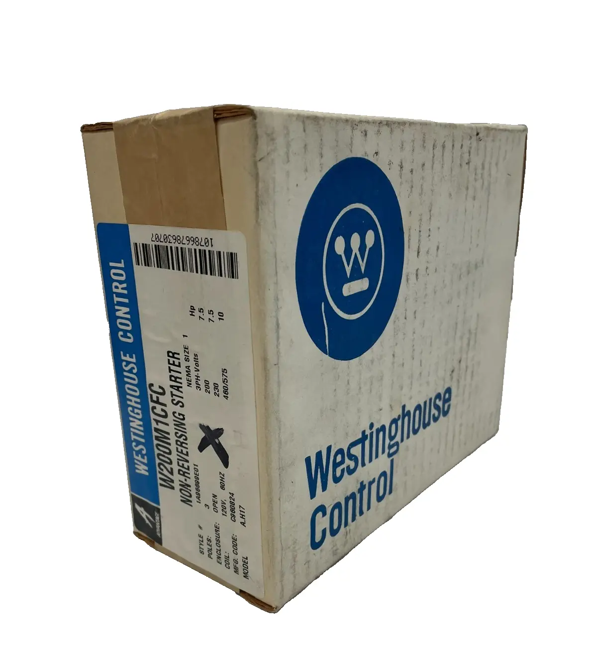 NEW SEALED WESTINGHOUSE W200M1CFC NON-REVERSING STARTER 120V 60HZ 3 POLE SIZE 1