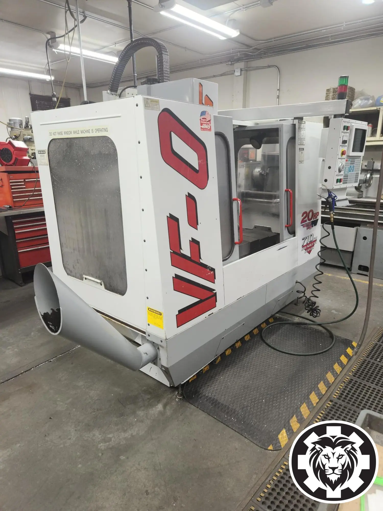 Haas VF-0 VMC, 1999 - Chip Auger, 20 Tool ATC, Recently Serviced, Video Available