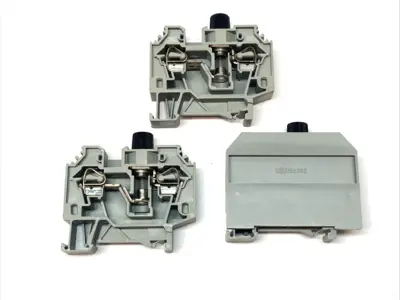 Used WAGO Fuse Terminal Block 2-Conductor 10A 500V LOT OF 3 Terminal Blocks Michigan US | Maverick Industrial Sales #1389776
