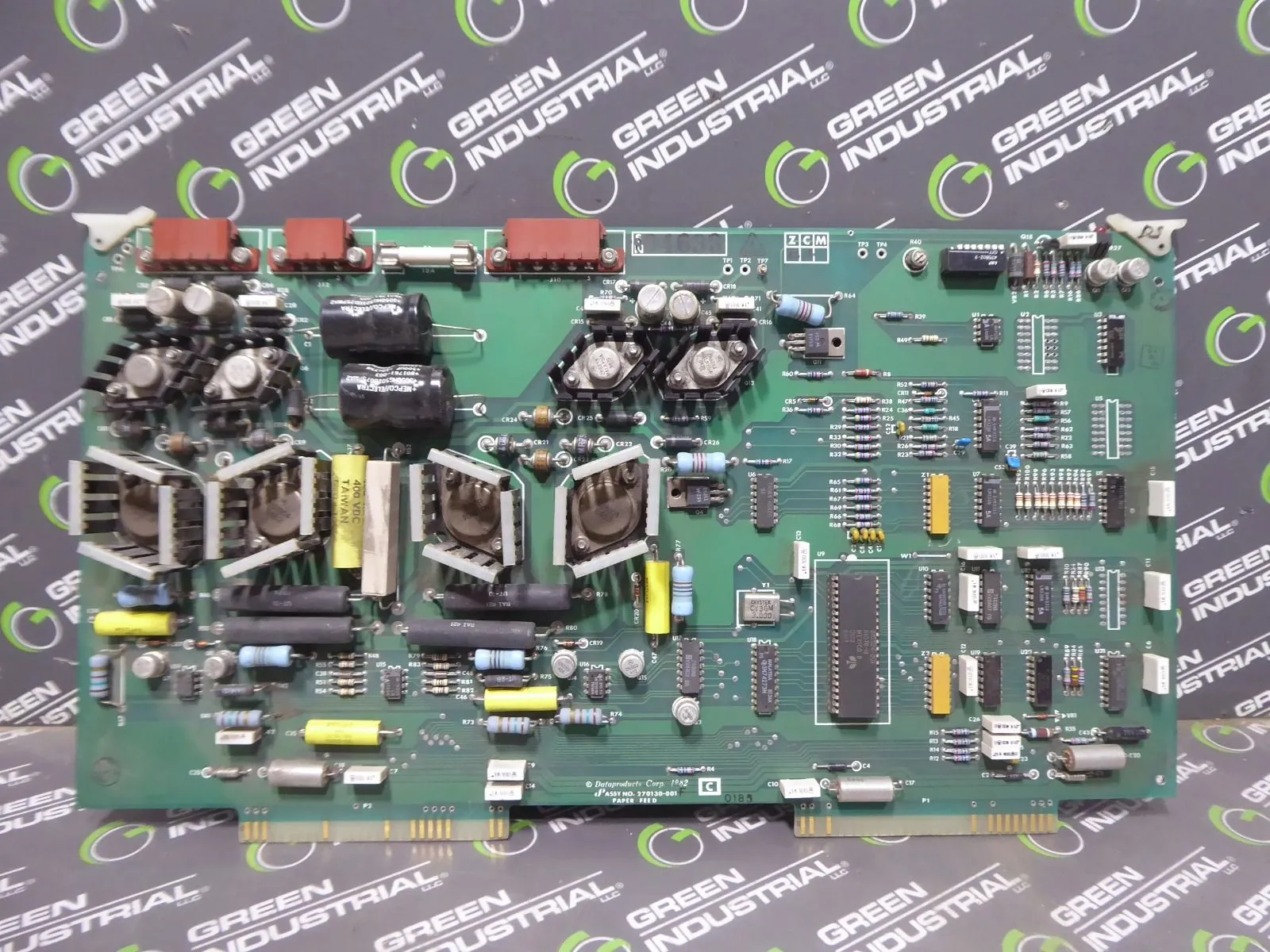 Dataproducts Corp. 270130-001 Paper Feed Control Board Rev. F Used