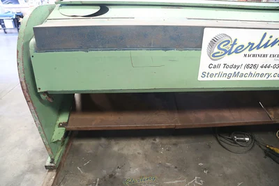 Used DI-ACRO 10FTX1/8IN Power Squaring Shears (Gauge) California US | Sterling Machinery Exchange #1467182