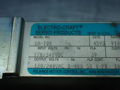 USED RELIANCE ELECTRIC 91010312