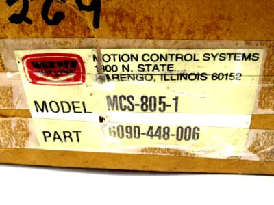 NEW MOTION CONTROL SYSTEMS 6090-448-006 POWER SUPPLY MCS-805-1 6090448006
